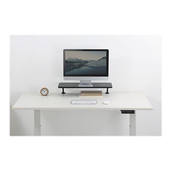 Support D'écran D'ordinateur Monitor, En Mélaminé Noir Mat - Accessoire de  bureau BUT