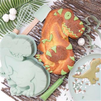 Coffret d'ustensiles à pâtisserie pour enfants - Dinosaure - ScrapCooking