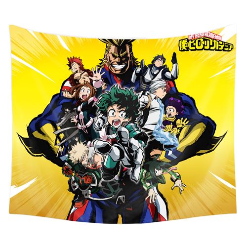 Tapisserie murale en polyester My Hero Academia décorations pour la maison – 130*150cm (#A1906)
