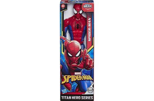 Figurine spider-man : spiderman 30 cm - super heros - personnage articulé marvel - jouet - set garçon et 1 carte animaux