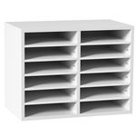 VEVOR Organisateur De Bureau En Bois 52x30,5x41cm 12 Compartiments Étagère Amovible