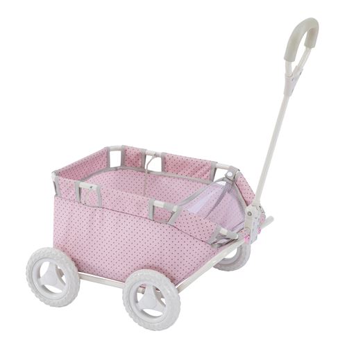 Chariot de transport pour poupée poupon peluche rose Olivia’s Little World OL-00007