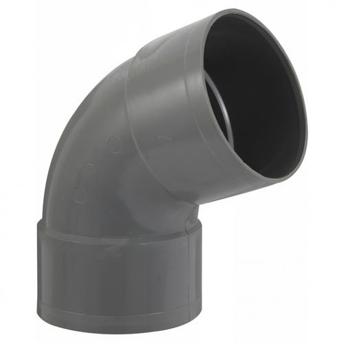 Coude 67&deg;30 en pvc &agrave; coller, femelle / femelle, D100