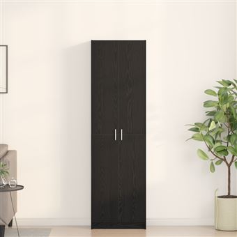 Armoire en Chêne Noir 55x25x189 cm Bois d Ingénierie - 1