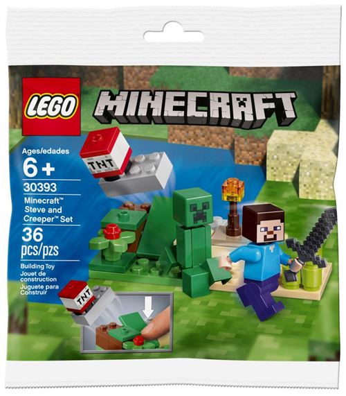 LEGO® Minecraft™ 30393 Minecraft Steve and Creeper Set État correct - N/A reconditionné disponible sur Fnac