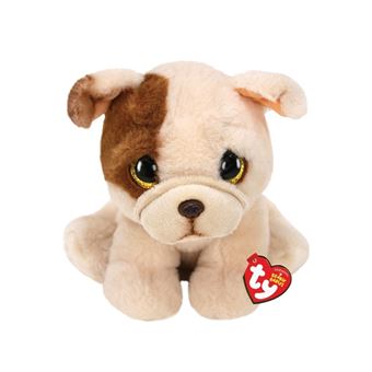 Peluche Ty Beanie Babies Medium Houghie Le Chien Beige et Marron