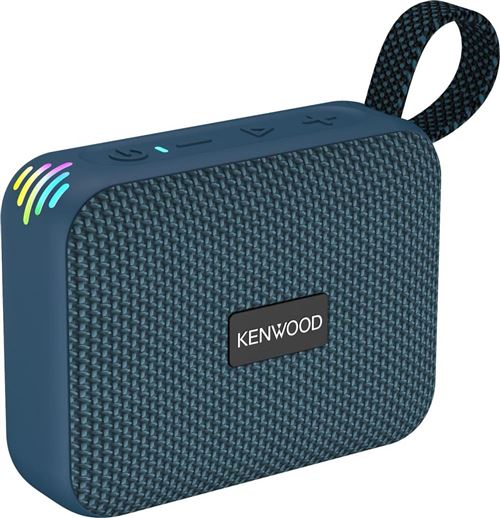 Non Communiqué Bleu Kenwood Enceinte Sans Fil Bluetooth Resiste Aux Eclaboussures