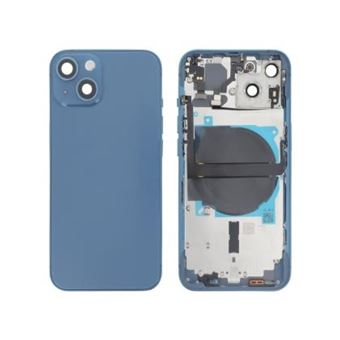 Cache Batterie Vitre Arrière Bleue Sans Logo pour iPhone 13 - 1