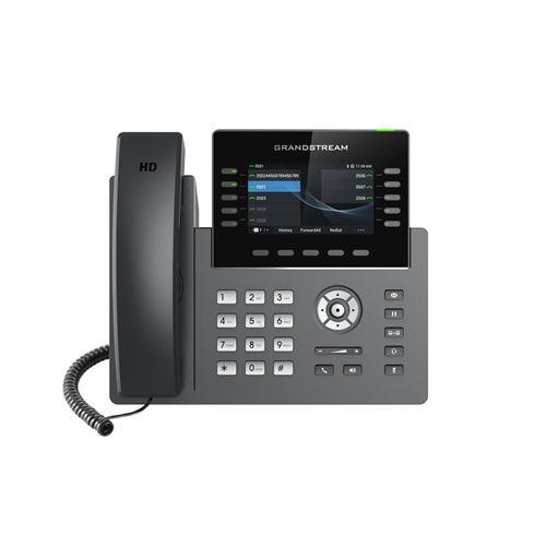 Téléphone IP Grandstream Networks GRP2615 Noir, Gris 10 Lignes TFT Wi-Fi
