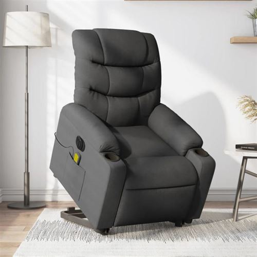 Vidaxl Gris Foncé Tissu - Image 3
