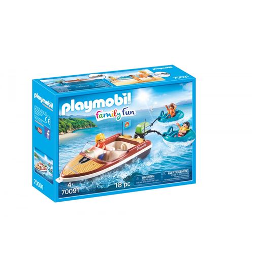 70091 MOTORBOOT MET FUNTUBES/BATEAU AVEC BOUEES ET VACANCIER