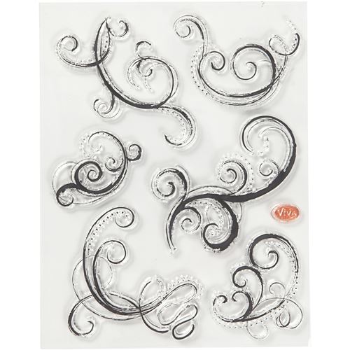 Viva Decor timbres tourbillons silicone 14 x 18 cm