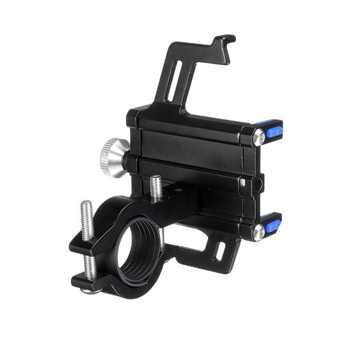 Support de téléphone de guidon de vélo de vélo de moto en aluminium super stable Bleu