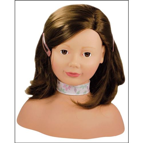 T&ecirc;te &agrave; coiffer et &agrave; maquiller - cheveux bruns