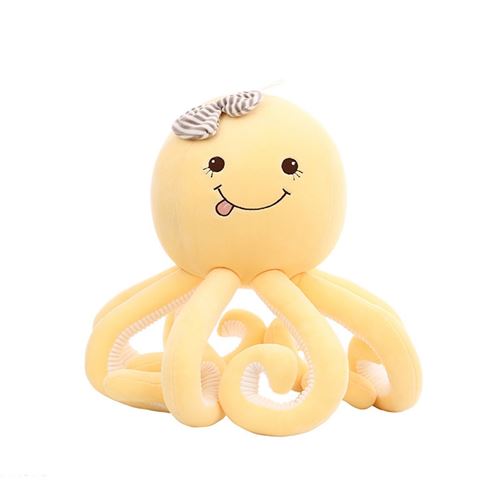 peluche poulpe de dessin animé 30cm-Jaune