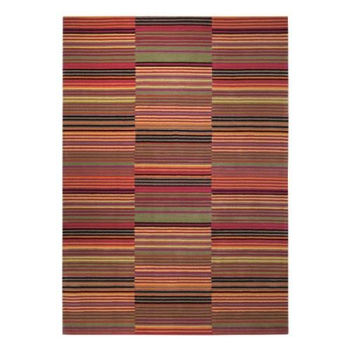 Tapis design pétillant Esprit Colorpop motif Rayé Rouge 70x140