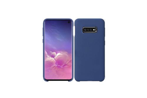 IBROZ Coque Silicone Soft Touch bleue pour Samsung Galaxy S10e