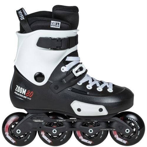 Powerslide Zoom 80patins à roues alignées noir/blanc unisexe