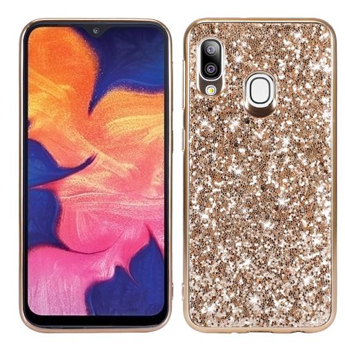 Coque en TPU paillettes scintillantes or pour votre Samsung Galaxy A20e