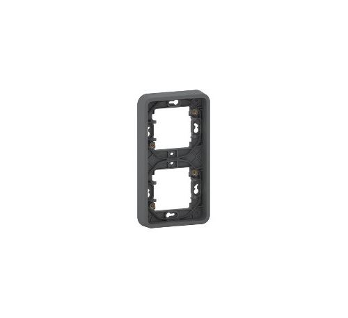 Schneider Electric Gris Cadre 2 Postes Vertical Ip55 Ik07 - Encastré - Anthracite - Mureva Styl