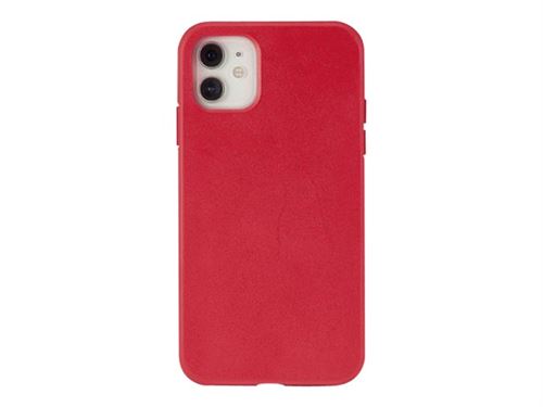 Aiino Buddy - Coque de protection pour téléphone portable - matériau végétal 100 % biodégradable - rouge coquelicot - pour Apple iPhone 12, 12 Pro