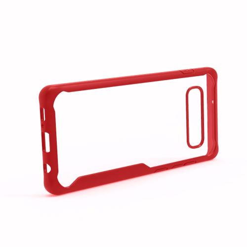 Coque en TPU amortisseur hybride rouge pour votre Samsung Galaxy S10