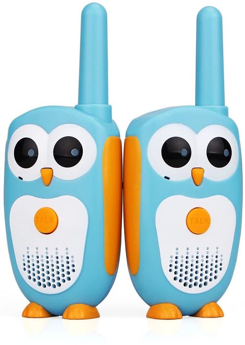 Talkie Walkie 3km bleu 1 paire 0.5 W 2 paquet 