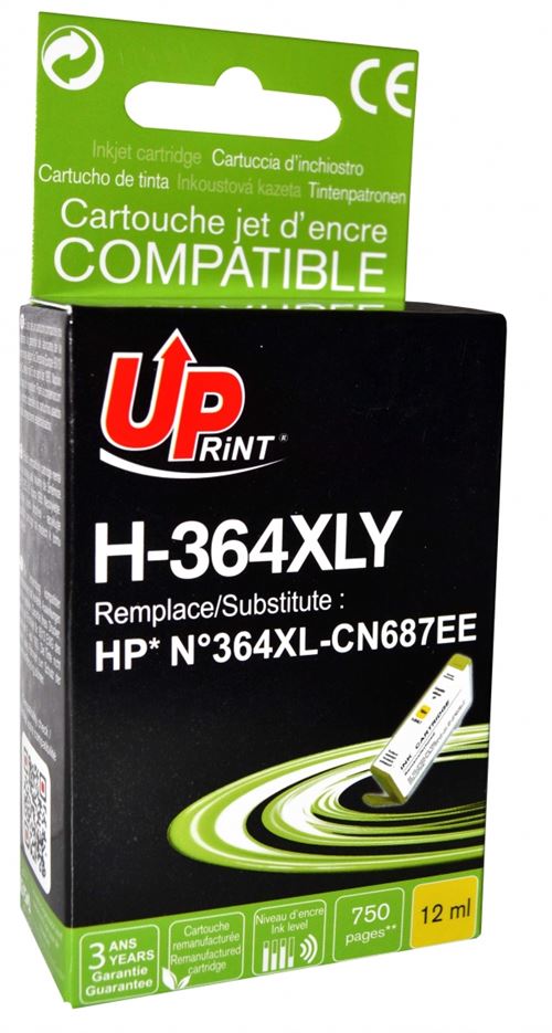 Cartouche PREMIUM compatible HP 364XL jaune