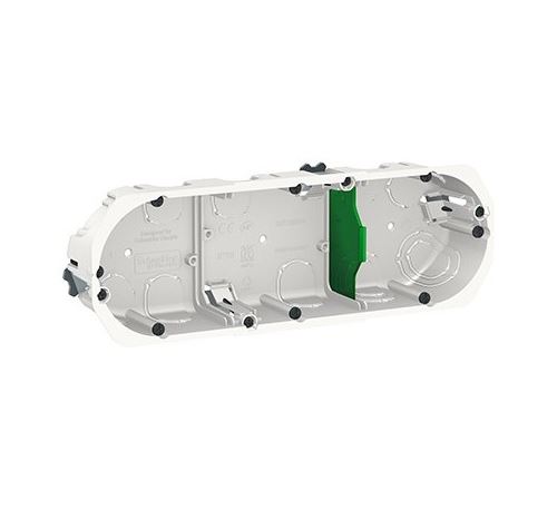 Boîte d'encastrement Multifix - 3 postes - Blanc