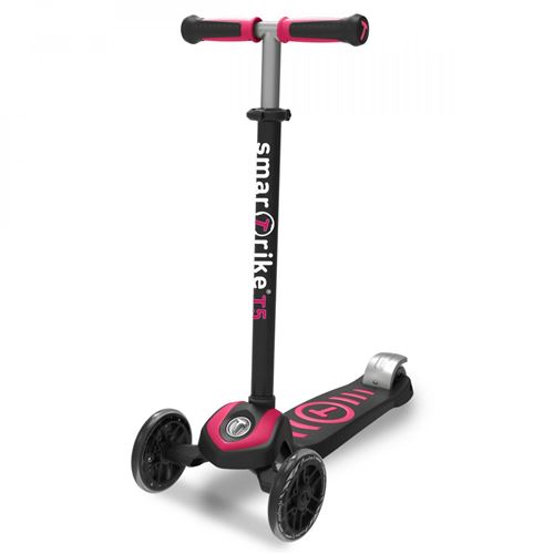 smarTrike Scooter T5 step Fille Noir/Rose