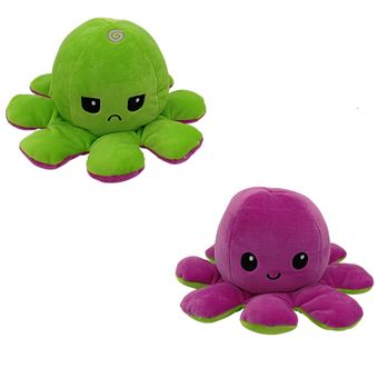 Poupée Octopu Double face Flip Octopu Peluche Chirdren Enfants Cadeaux créatifs de Noël F - Multicolore - 1