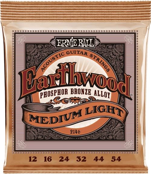 Ernie Ball Acoustic 2146 Earthwood Phosphor Bronze 12/54 - Image 3