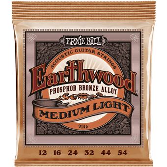 Ernie Ball 2146 Hearthwood Phosphor Bronze Medium Light 12-54 - 1