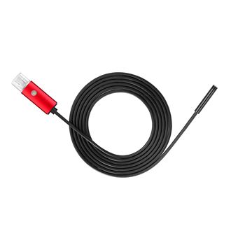 Camera Endoscopique pour LG K10 4G Smartphone Micro-USB/USB Android Fil 5m Endoscope Inspection HD (NOIR) - 1