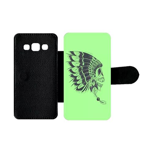 Etui À Rabat Samsung Galaxy A3 Indien Vert