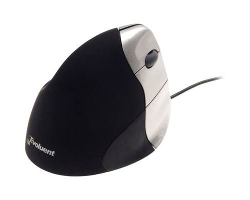 Evoluent Souris VM3R Filaire 2600 DPI Noir Argent Verticale 5 Boutons Gris - vue 5