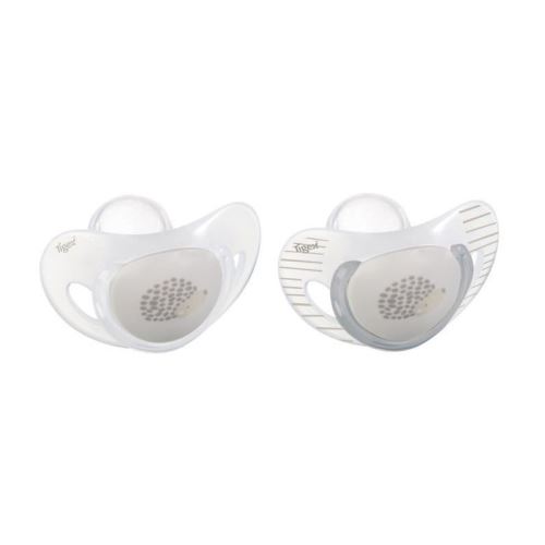 TIGEX 2 Sucettes Smart Translucide Silicone 6-18mois Mixte Herisson