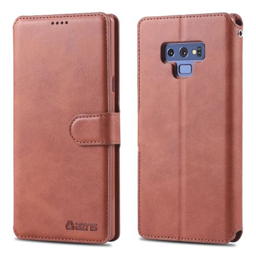 Etui en PU marron pour Samsung Galaxy Note9 N960