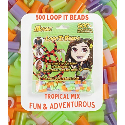 Bandes amicales Loop It Beads 500Pkg-Psychedellic