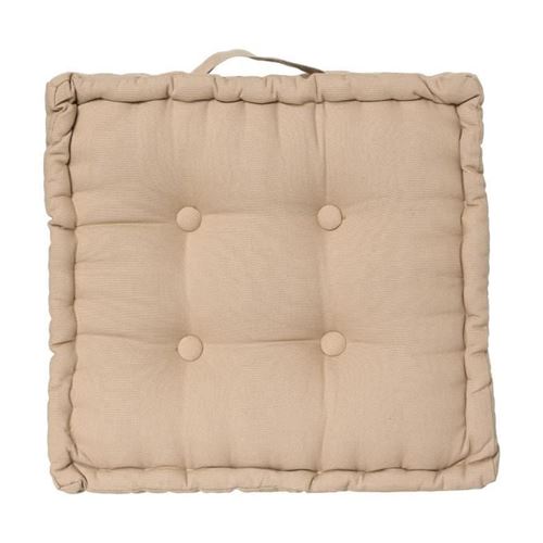 Coussin de Sol Dorian 40x40cm Beige