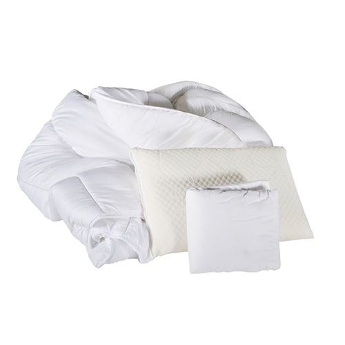 OLYMPE LITERIE - Pack Prot&egrave;ge matelas + Couette + Oreiller 90x190 cm