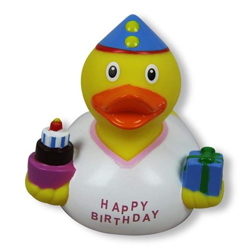 Canard de bain fille geburtstagsente gummiente, lanco canard de bain-bruit figurine caoutchouc jouets de bain liLaLu, 1981