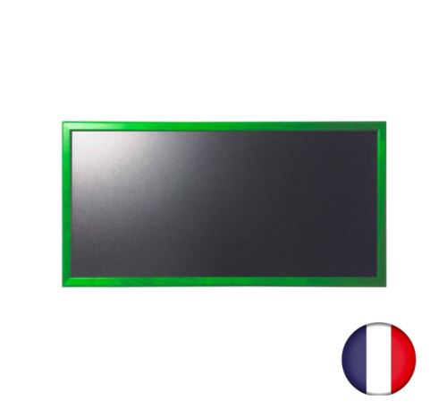 Ardoise murale bois couleur vert feuille dimensions 95 x 50 cm