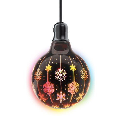 AMPOULE LED G125, CuLot E27, flocons