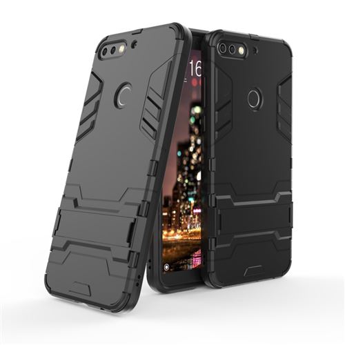 Coque en TPU hybride noir pour votre Huawei Enjoy 8/Honor 7C /Y7 Prime (2018)