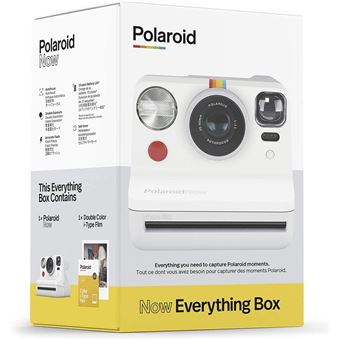 Une box polaroid avec un polaroid 600 et une pellicule. Acheter ou