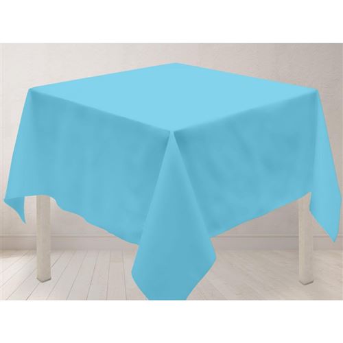 Nappe anti-tâches carrée - 180 x 180 cm - Alix - Bleu turquoise
