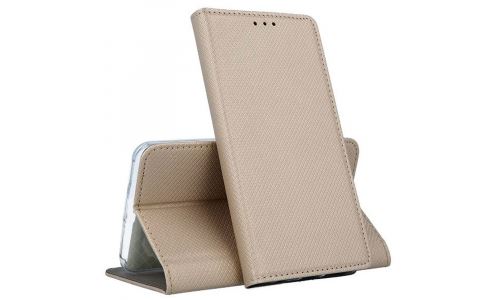 Etui Folio Book Y6-2018 rabat latéral coloris gold