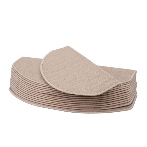 Lot de 15 tapis pour marches d'escalier MENDLER HWC-G49 65x25cm crème beige