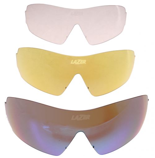 Lazer jeu de lunettes de vélo (embout métalliqueM1) 3 pièces bleu